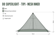 Load image into Gallery viewer, DD SuperLight - Tipi - Mesh Inner