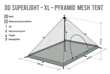 Load image into Gallery viewer, DD SuperLight XL Pyramid Mesh Tent