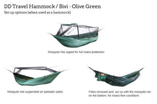 Load image into Gallery viewer, DD Travel Hammock / Bivi Olive Green