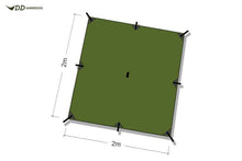 Load image into Gallery viewer, DD Hammocks Tarp 2×2 – Olive Green