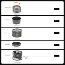 Load image into Gallery viewer, Firemaple Cooking Kit with Pots and Pans With Gas Burner