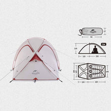 Load image into Gallery viewer, Naturehike Hiby 2-3 Person Tent (Grey/Red)