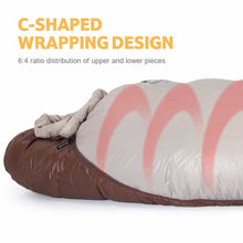 Load image into Gallery viewer, Naturehike Snowbird Mummy duck down winter Sleeping Bag (Various Sizes and Ratings )