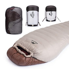 Load image into Gallery viewer, Naturehike Snowbird Mummy duck down winter Sleeping Bag (Various Sizes and Ratings )