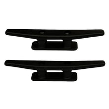 Load image into Gallery viewer, Black Nylon Plastic Marine Cleat 180mm (7") - UV Resistant Boat Mooring Bollard