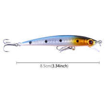 Load image into Gallery viewer, HENGJIA 5 PCS 8.5cm Minnow Plastic Hard Baits Fishing Lures Set Fishing Tackle Baits, 5 PCS 8.5cm
