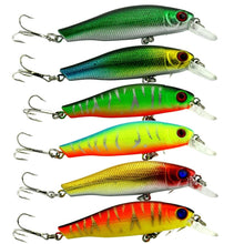 Load image into Gallery viewer, HENGJIA 6 PCS 8.5cm 8.9g Minnow Plastic Hard Baits Fishing Lures Set Fishing Tackle Baits, 6 PCS 8.5cm 8.9g
