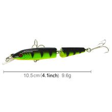 Load image into Gallery viewer, HENGJIA 5 PCS 10.5cm 9.6g 2-section Plastic Hard Baits Fishing Lures Set Tackle Baits, 10.5cm 9.6g