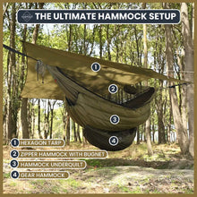 Load image into Gallery viewer, Onewind Tempest 12' Zipper Camping Hammock