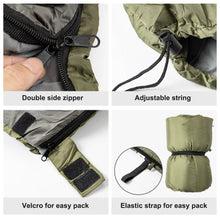 Load image into Gallery viewer, Night Cat Lightweight Backpacking Sleeping Bag for Adults - 3 Seasons