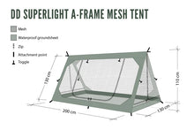 Load image into Gallery viewer, DD Superlight A-Frame Mesh Tent