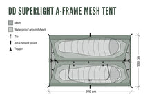 Load image into Gallery viewer, DD Superlight A-Frame Mesh Tent