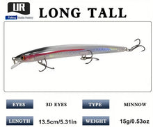 Load image into Gallery viewer, Moonglow - long cast minow lures