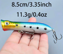 Load image into Gallery viewer, Moonglow surface popper bass lures