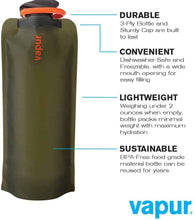 Load image into Gallery viewer, Vapur Wide Mouth 700ml Folding Water Bottle (Various Colours)