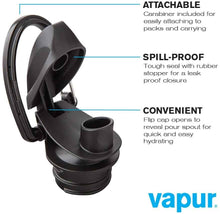 Load image into Gallery viewer, Vapur Wide Mouth 700ml Folding Water Bottle (Various Colours)