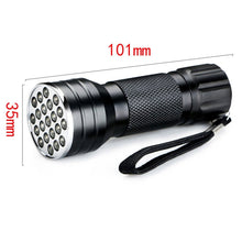 Load image into Gallery viewer, UV 21 LEDs 395NM Ultra Violet Torch LED Flashlight Light Lamp Detector for Dog Urine Pet Stains