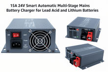 Load image into Gallery viewer, 15A 24V Smart Automatic Battery Charger — Multi‑Stage | 4Boats