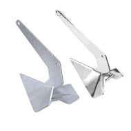 8kg Delta Style Galvanized Anchor - Self-Launching Boat Anchor for 26-36ft Boats