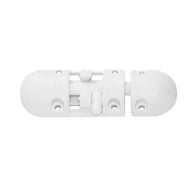 Anti-Rattle Barrel Plastic Barrel Bolt - White | 4Boats