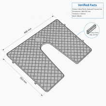 Load image into Gallery viewer, Black Plastic Outboard Engine Motor Mounting Transom Pad Protective Boat Yacht