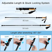 Load image into Gallery viewer, Night Cat Folding Trekking Poles
