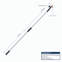 Load image into Gallery viewer, Nuova Rade Telescopic Boat Hook 2-Ends Aluminum 118-196cm Marine Docking 50050