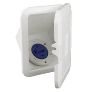 Case Fuel Deck Filler w/ Lid, 50 mm Hose, White | 4Boats