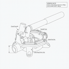 Load image into Gallery viewer, Seaflo Manual Bilge Pump DHAG72001 720GPH Hand Pump Aluminium Handle Marine Boat