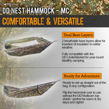 Load image into Gallery viewer, DD Nest Hammock - MC Multicamo