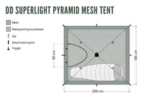 Load image into Gallery viewer, DD SuperLight Pyramid Mesh Tent