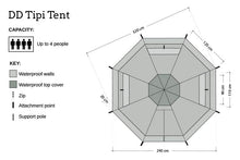 Load image into Gallery viewer, DD Hammocks Tipi Tent