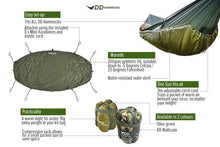 Load image into Gallery viewer, DD Hammock Underblanket - Olive Green
