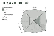 Load image into Gallery viewer, DD Hammocks Pyramid Tent - Multicamo