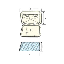Load image into Gallery viewer, Door TOP LINE gas container hatch 370 × 390 mm | 4Boats