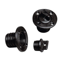 Load image into Gallery viewer, Nuova Rade Black Boat Drain Plug Socket 43mm 4 Holes Marine Transom Bung Dinghy