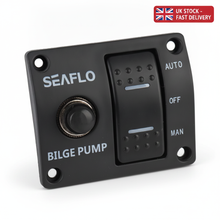 Load image into Gallery viewer, Seaflo 3-Way Bilge Pump Switch Panel 12V/24V Auto-Off-Manual SP01502 Marine