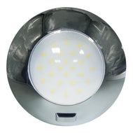 AquaLED Dome Round Chrome 4.8W 12/24V Dome Light | 4Boats