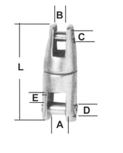 Load image into Gallery viewer, Anchor Chain Connector AISI 316 Stainless Steel 6mm 8mm Chain Lalizas 98076