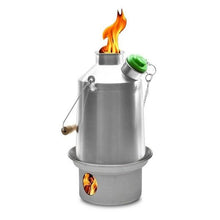 Load image into Gallery viewer, Kelly Kettle 'Scout' 1.2 ltr (Stainless Steel) + Whistle Storm Kettle