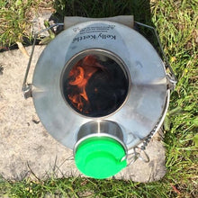 Load image into Gallery viewer, Kelly Kettle 'Scout' 1.2 ltr (Stainless Steel) + Whistle Storm Kettle