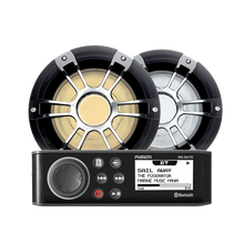 Load image into Gallery viewer, Fusion MS-RA70 Marine Stereo &amp; 6.5" Signature CRGBW LED Speakers 230W