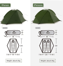 Load image into Gallery viewer, Naturehike Tagar Lightweight Tent ( 1 or 2 man) - Forest Green