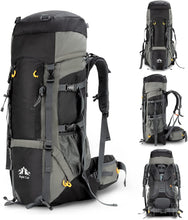 Load image into Gallery viewer, 70L Night Cat Hiking Backpack with Internal Frame