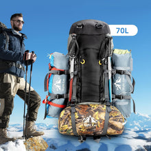Load image into Gallery viewer, 70L Night Cat Hiking Backpack with Internal Frame