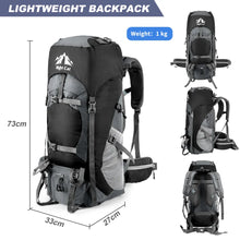 Load image into Gallery viewer, 70L Night Cat Hiking Backpack