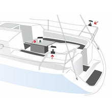 Load image into Gallery viewer, Nuova Rade Rail-Mounted Solar LED Marine Light | 4Boats