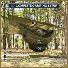 Load image into Gallery viewer, Onewind Nebula 12' Hexagonal Tarp Hammock Rain Fly