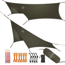 Load image into Gallery viewer, Onewind Nebula 12' Hexagonal Tarp Hammock Rain Fly