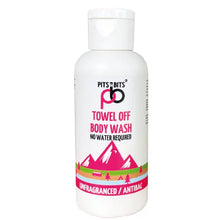 Load image into Gallery viewer, Pits and Bits Towel Off Body Wash - Antibacterial, Antiviral &amp; Unfragranced